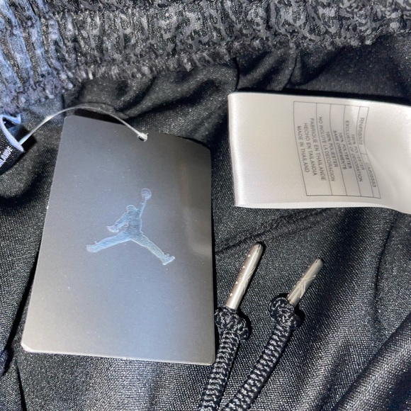 Rare Vintage Nike Air Jordan Black Elephant Print Basketball Shorts Large - Picture 9 of 9